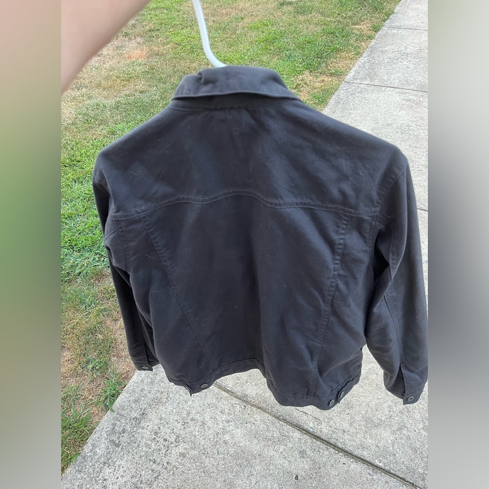 Flint and Tinder Flannel-lined Waxed Trucker Jacket - Picture 2 of 5